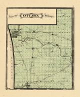 County Map, Ottawa and Kent Counties 1876